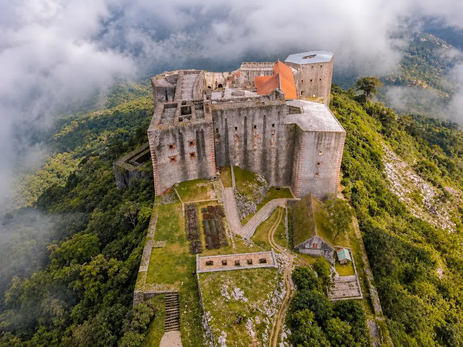 The Citadelle Laferrière in the clouds