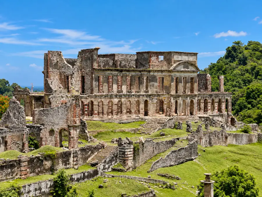 Ruins of Sans-Souci Palace, front