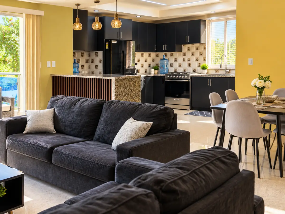 A living room in the building